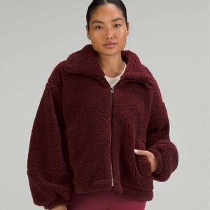 NWOT Lululemon Cinchable Fleece Zip-Up